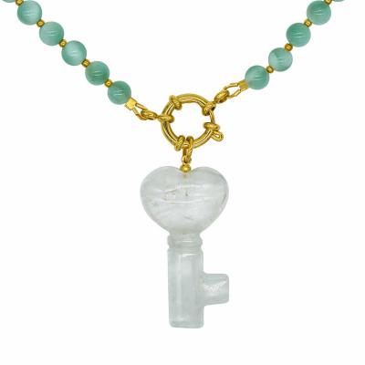 Колье Aqua Ключ кварц