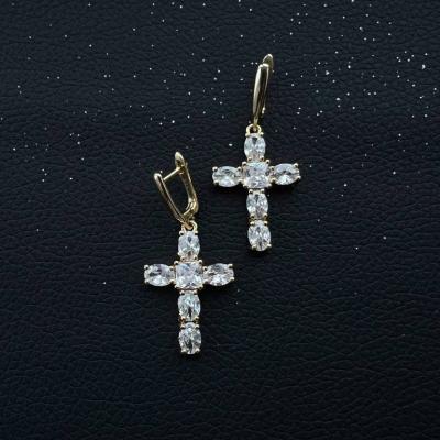 Серьги Крест