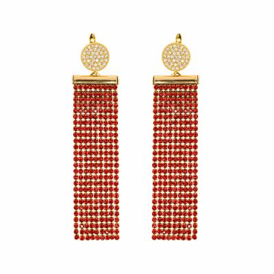 Серьги Shade red