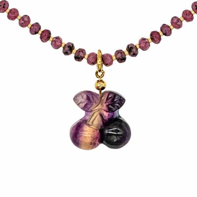 Чокер Вишня флюорит