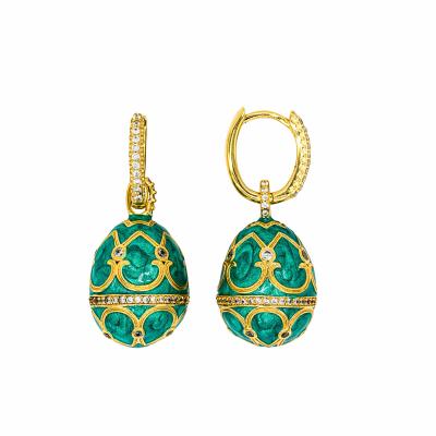Серьги Faberge зеленые