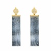 Серьги вечерние длинные Shade deep Blue