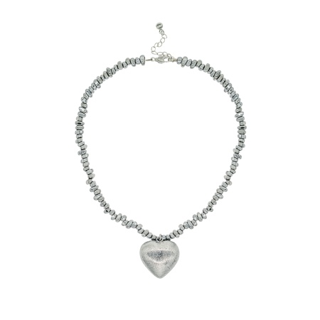 Колье гематит Silver Heart