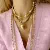 Колье гематит Gold Heart