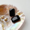 Серьги Винтажные кристаллы, черный