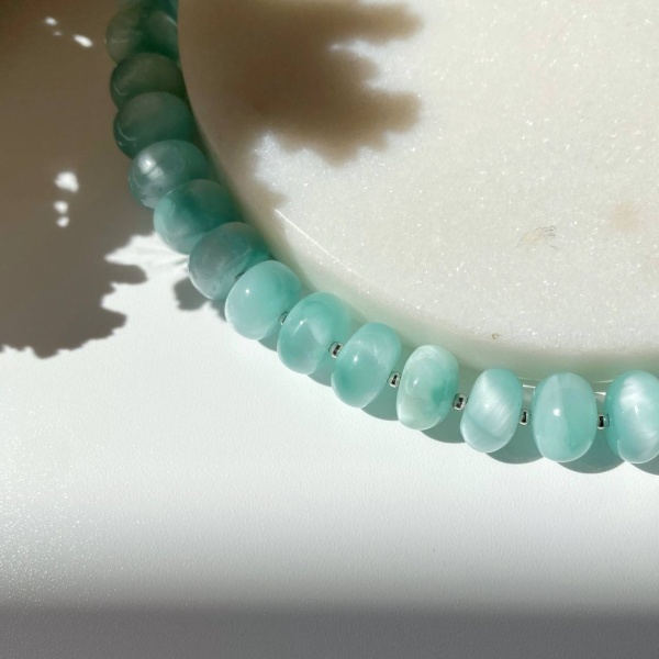 Колье из Ангелита Aqua