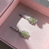 Серьги Конго, оливковые